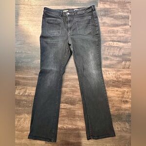 Pilcro- Anthropologie, Bootcut Jeans, Black, Size 34